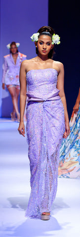 Sequin Embellished Tie-Back Corset