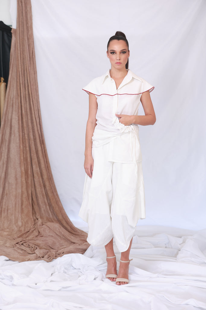 White Harem Pant