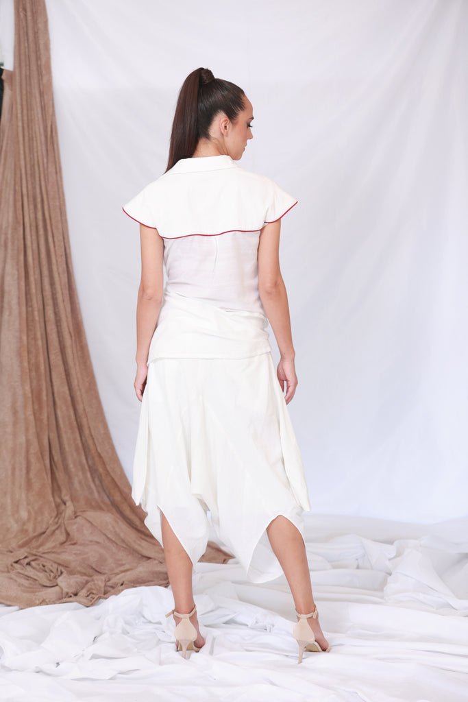 White Harem Pant